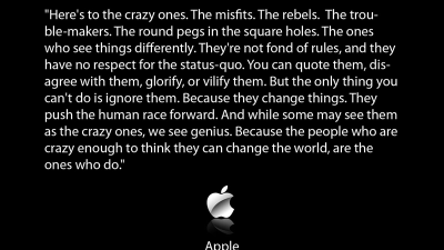 Think different.