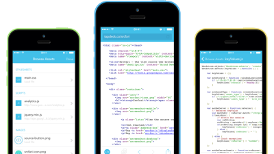 【iOS】ウェブサイトのソースを閲覧できる［Srcfari］はウェブデザイナーの方にお勧めの神アプリです。