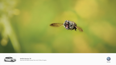 【ADS】フォルクスワーゲンの［Small but ferocious］キャンペーンが面白いです。