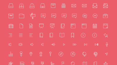 【ICON】デザイナーのMirko Monti氏が制作した［Simple line icons］がイイ感じ！