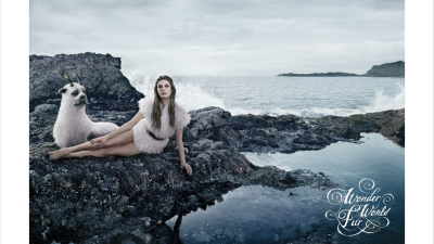 【ADS】空想上の動物を使った［Wonder World Fur］のクリエイティブな広告です。