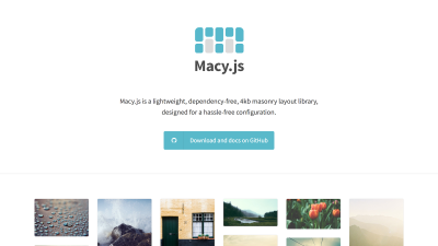 【JavaScript】簡単にMasonry風グリッドレイアウトを実装できる［Macy.js］の使い方