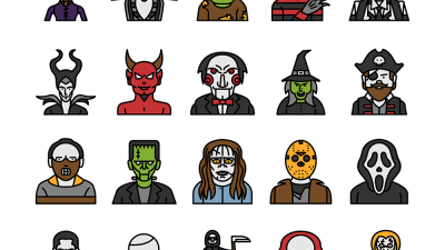 ハロウィンのキャラクターが揃った無料アイコン［Halloween Characters］が可愛い！