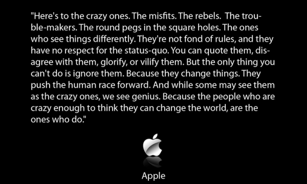 Think different.