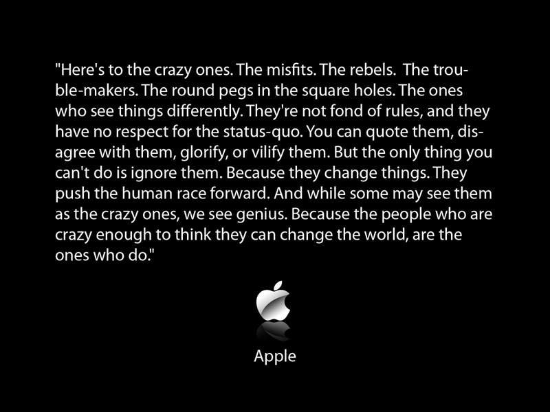 Think different.