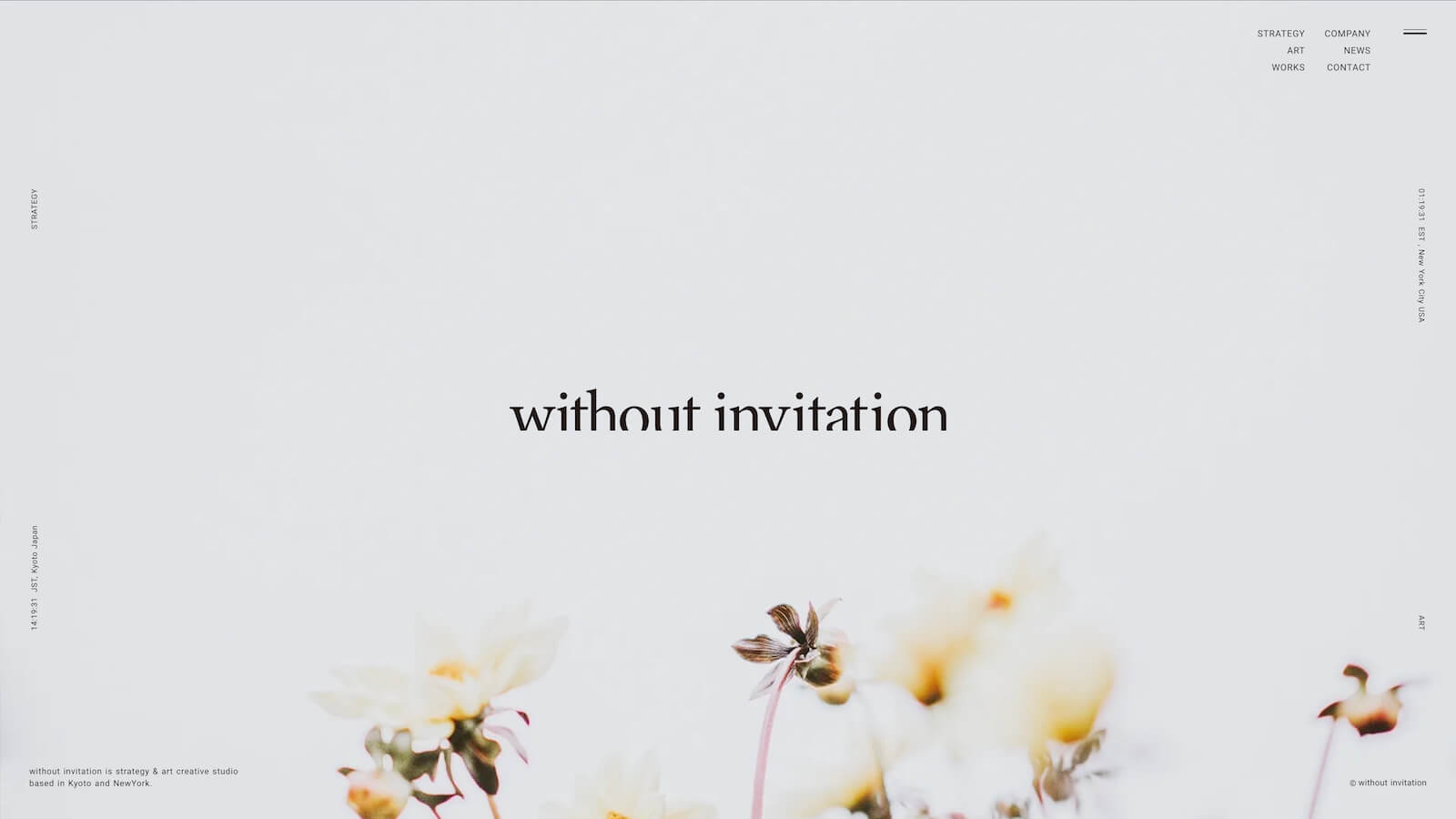 without invitation