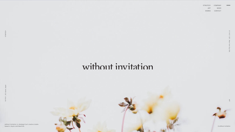 without invitation