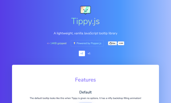 【JavaScript】ツールチップを表示させる超軽量ライブラリ［Tippy.js］の使い方