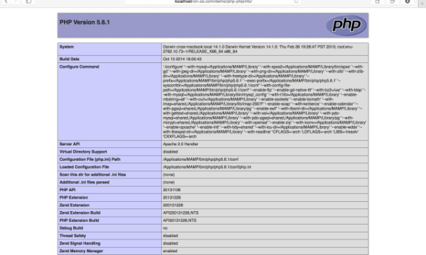 【PHP】現在の設定内容を確認する［phpinfo()］関数の使い方。