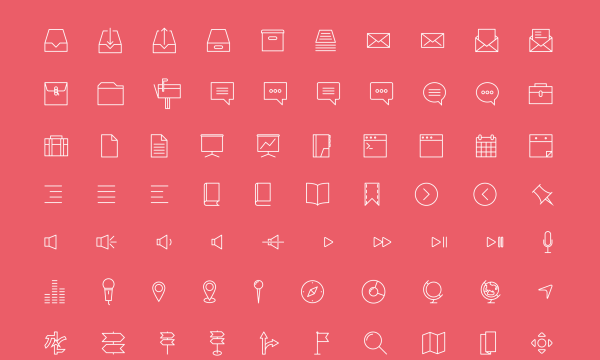 【ICON】デザイナーのMirko Monti氏が制作した［Simple line icons］がイイ感じ！