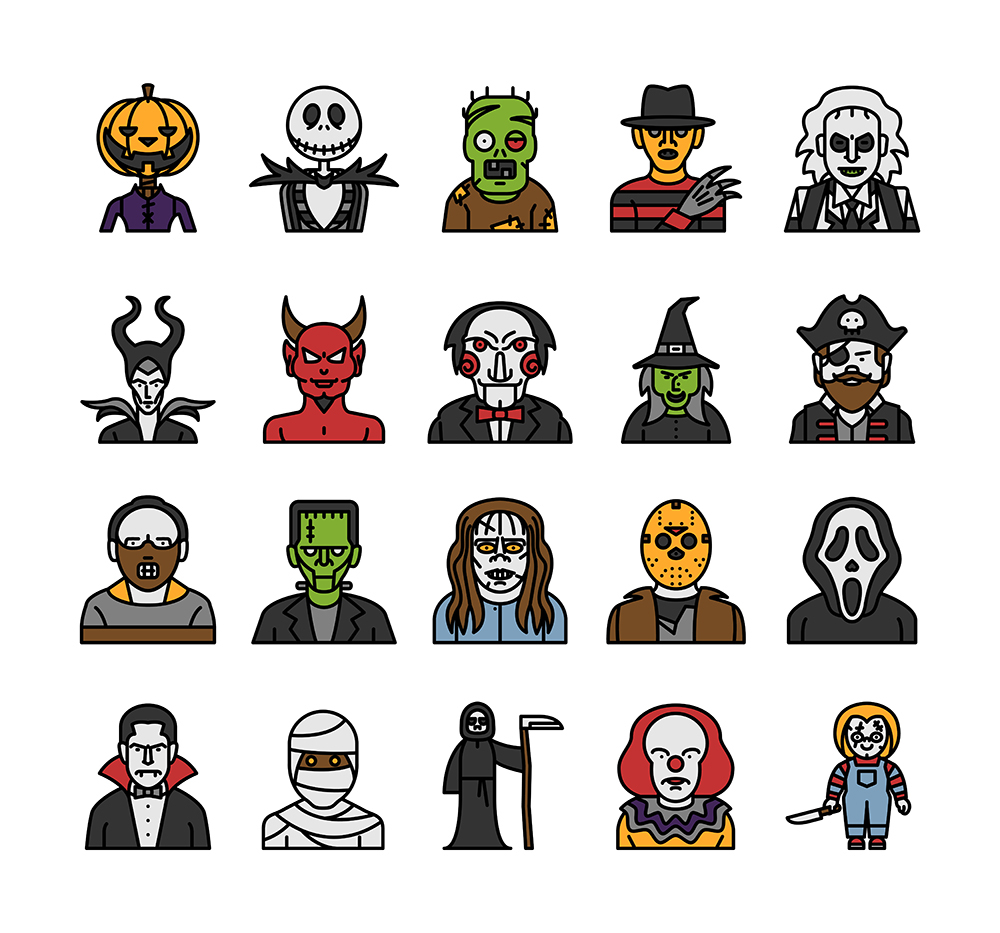 ハロウィンのキャラクターが揃った無料アイコン Halloween Characters が可愛い 株式会社オンズ